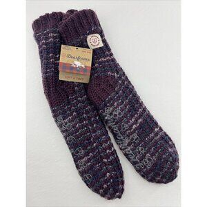DEARFOAMS NEW WOMENS CALF HEIGHT WARM SLIPPER SOCKS one size